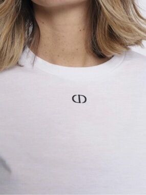 Christian Dior Uniform White Logo Crewneck Tee